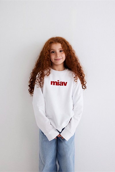 Mavi Mıav Baskılı Erkek Çocuk Sweat M6610031-602 Beyaz