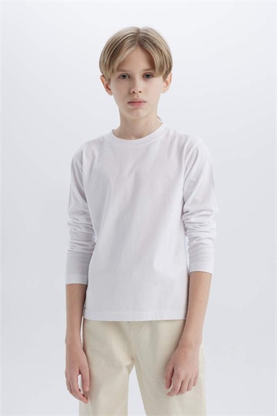Defacto Erkek Çocuk Sweat K1686A6/WT34 WHITE