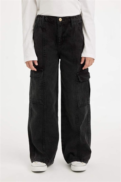 Defacto Kız Çocuk Jean Pantolon D3383A8/NM36 ANTHRA
