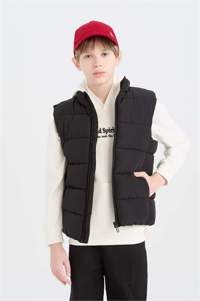 Defacto Erkek Çocuk  Yelek D5905A8/BK27 BLACK