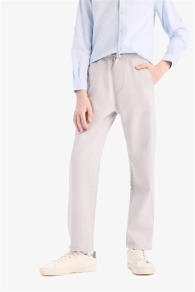 Defacto Erkek Çocuk  Kanvas Pantolon D5859A8/GR296 LT.GREY