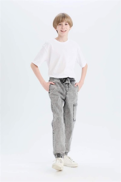 Defacto Erkek Çocuk  Jean Pantolon D6554A8/NM18 LT.GREY