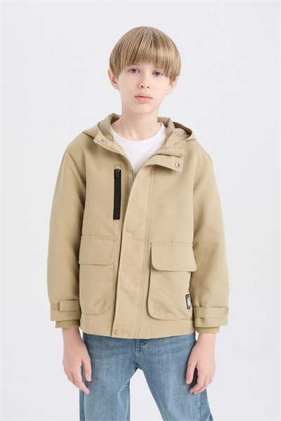 Defacto Erkek Çocuk  Yağmurluk D5914A8/KH505 LT.KHAKI