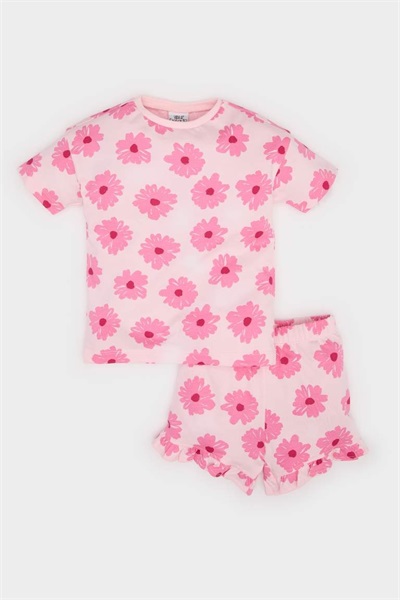 Defacto Kız Bebek  Şort Takım E0689A5/PN99 LT.PINK