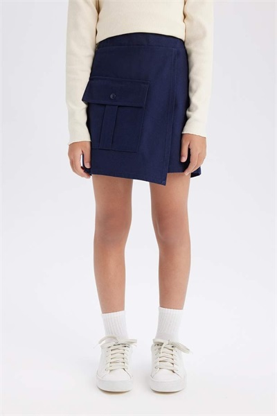Defacto Kız Çocuk  Etek D9220A8/NV251 NAVY