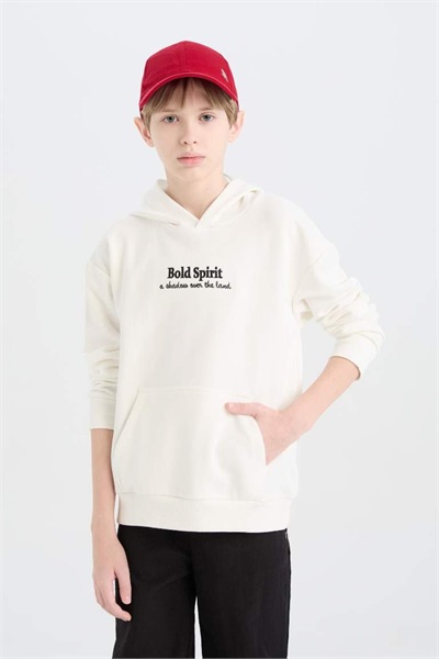 Defacto Erkek Çocuk  Sweat D8498A8/WT32 OFF WHITE