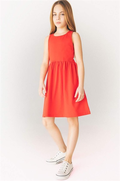Defacto Kız Çocuk  Elbise B4336A8/RD51 RED