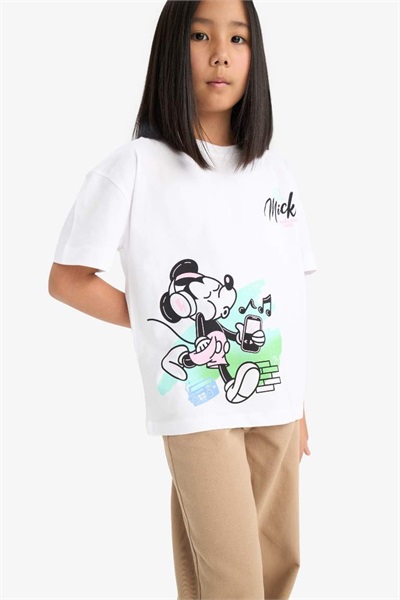 Defacto Kız Çocuk  T-shirt E2618A8/WT34 WHITE