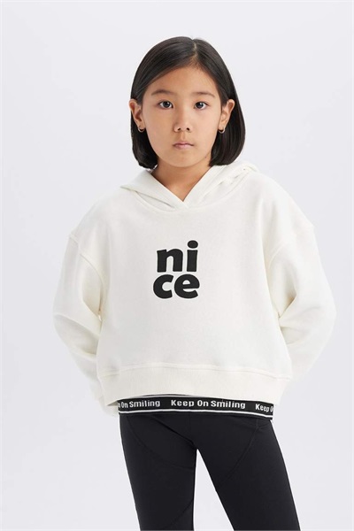 Defacto Kız Çocuk  Sweat E0462A8/ER85 ECRU