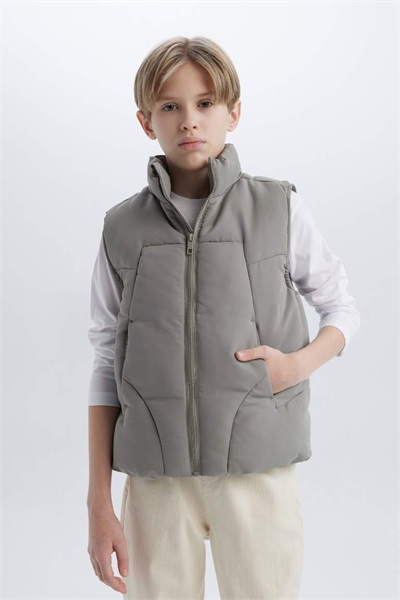 Defacto Erkek Çocuk  Yelek D5908A8/GR513 GREY