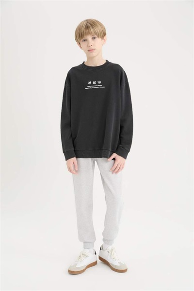 Defacto Erkek Çocuk  Eşofman Alt D8530A8/GR210 GREY MELANGE