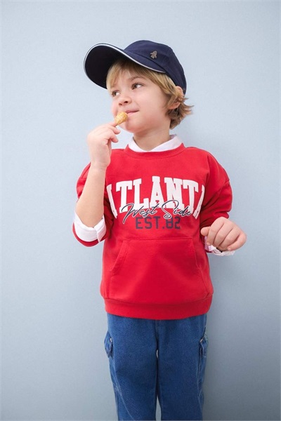 Defacto Erkek Bebek  Sweat D7757A5/RD79 RED