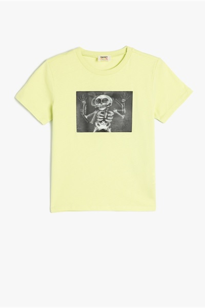 Koton Erkek Çocuk T-shirt 5SKB10168TK YEŞİL