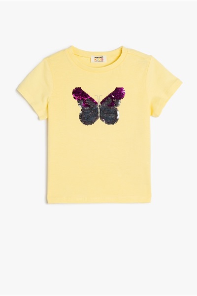 Koton Kız Çocuk T-shirt 5SKG10059AK SARI