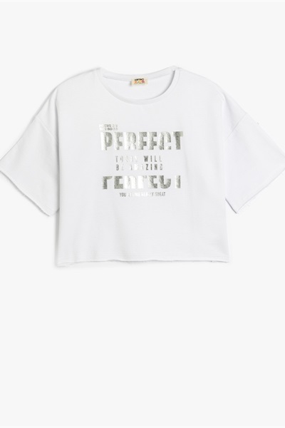 Koton Kız Çocuk T-shirt 5SKG10066AK BEYAZ