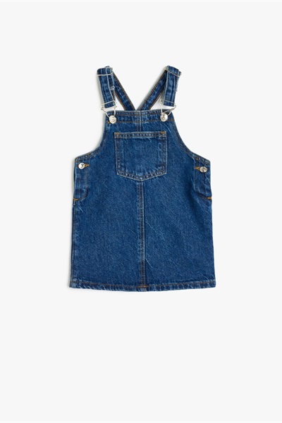 Koton Kız Bebek Elbise 5SMG80007AD DARK INDIGO