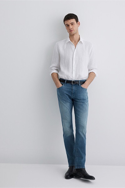 Mavi Marcus Erkek Jean Pantolon M0035189560 Indigo Foggy Lux Black