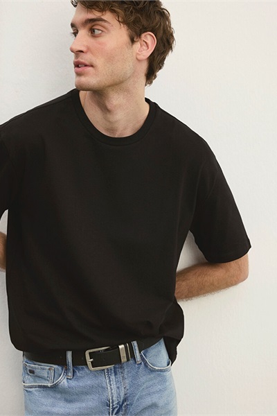 Mavi Bisiklet Yaka Erkek T-Shirt M0610136-900 Siyah