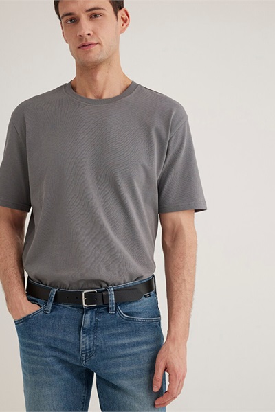 Mavi Bisiklet Yaka Erkek T-Shirt M0611596-80020 Gri