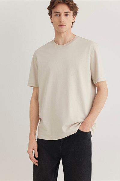 Mavi Kısa Kol Erkek T-Shirt M066249-70144 Ay Taşı Beji