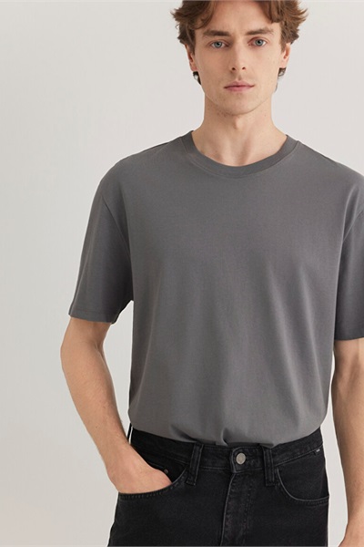 Mavi Kısa Kol Erkek T-Shirt M066249-86569 Lava Smoke Comfort