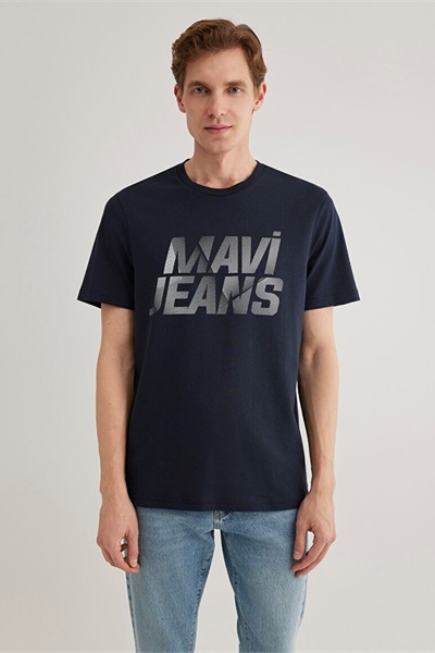 Mavi Mavı Logo Erkek T-Shirt M0610260-70490 Gece Lacivert