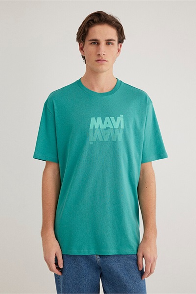 Mavi Logo Tişört Turkuaz Erkek T-Shirt M0611311-71824 Turkuaz