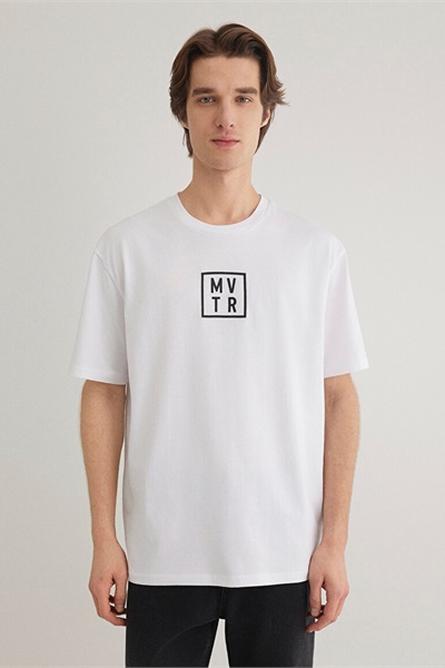 Mavi Mvtr Tişört Beyaz Erkek T-Shirt M0612004-620 Beyaz
