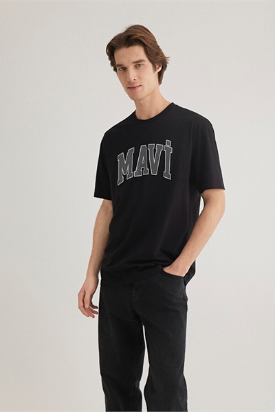 Mavi Logo Erkek T-shirt M0611711-900 Siyah