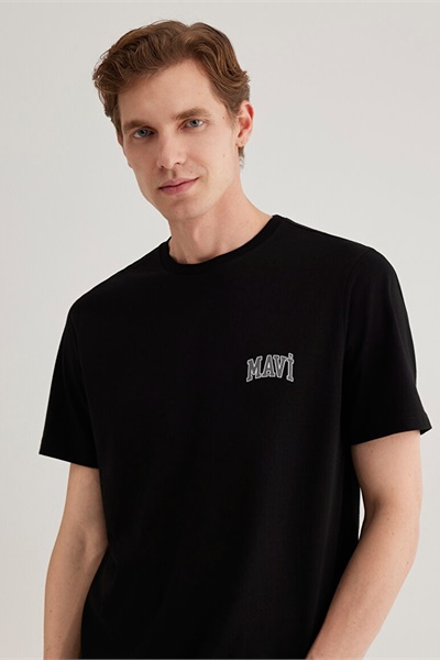 Mavi Logo Erkek T-shirt M0611714-900 Siyah