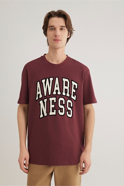 Mavi Awareness Erkek T-Shirt M0612477-70396 Red Mahogany