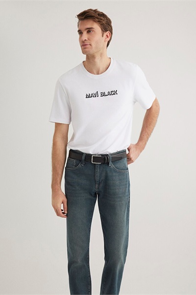 Mavi  Erkek T-Shirt M0612527-620 Beyaz