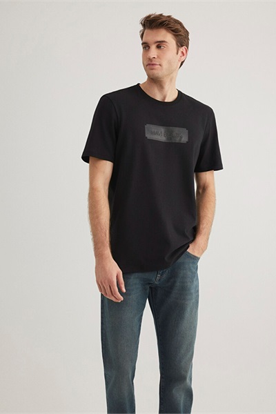 Mavi  Erkek T-Shirt M0612528-900 Siyah