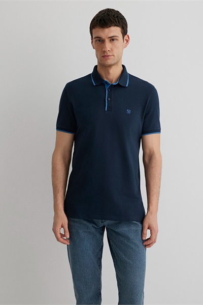 Mavi Polo Erkek T-Shirt M062373-28417 Gece Lacivert