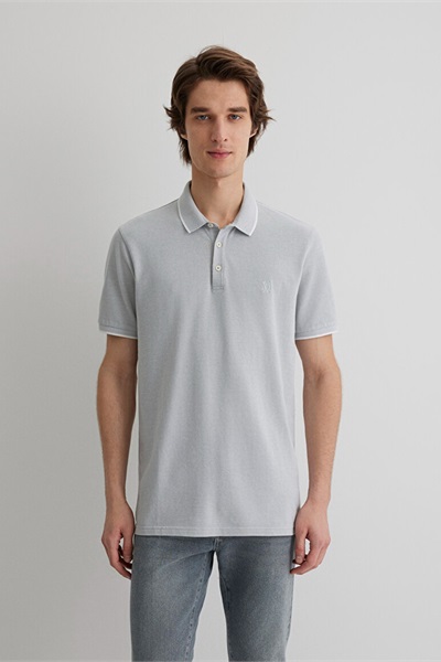 Mavi Polo Erkek T-Shirt M065900-34019 Soluk Gri