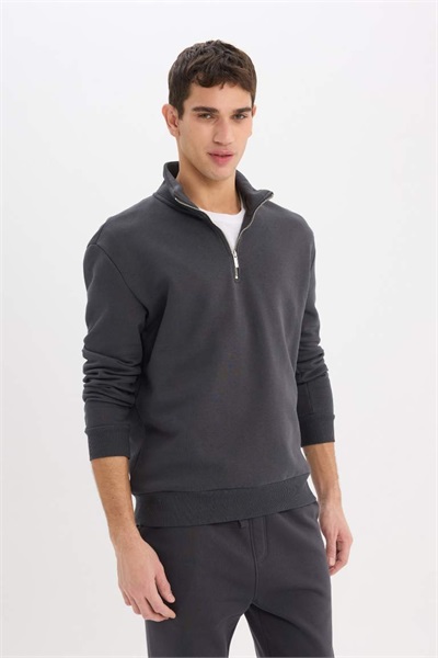 Defacto Erkek  Sweat X7405AZ/AR214 ANTRACITE