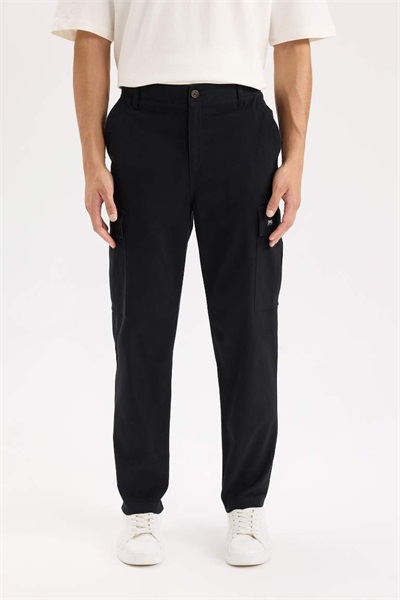 Defacto Erkek  Kanvas Pantolon D5967AX/BK81 BLACK