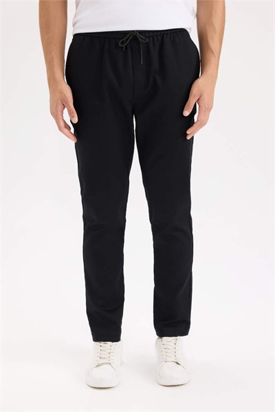 Defacto Erkek  Kanvas Pantolon D5966AX/BK81 BLACK