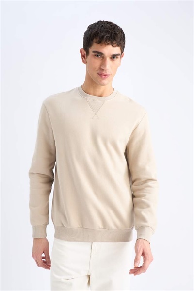 Defacto Erkek  Sweat T3777AZ/BG735 STONE