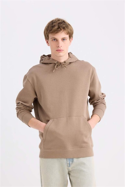 Defacto Erkek  Sweat X8283AZ/BN229 LT.BROWN
