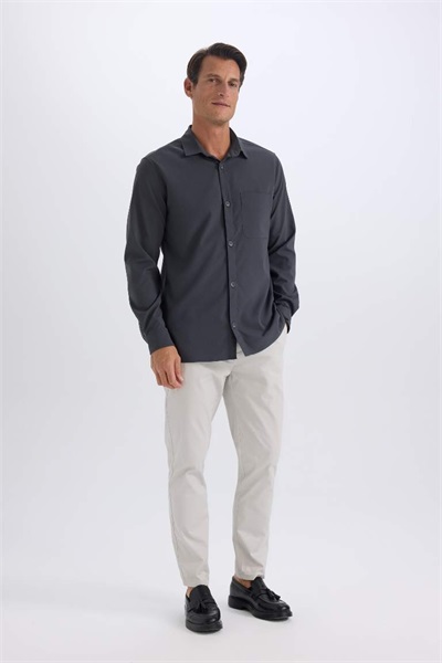 Defacto Erkek  Kanvas Pantolon Z9933AZ/GR94 LT.GREY