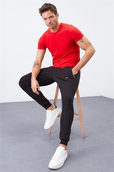 Tommy Life Erkek Eşofman Alt T01ER-84343 Siyah