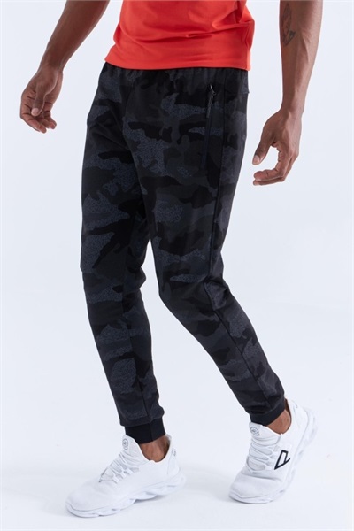Tommy Life Erkek Eşofman Alt T05ER-84754 SİYAH KAMUFLAJ