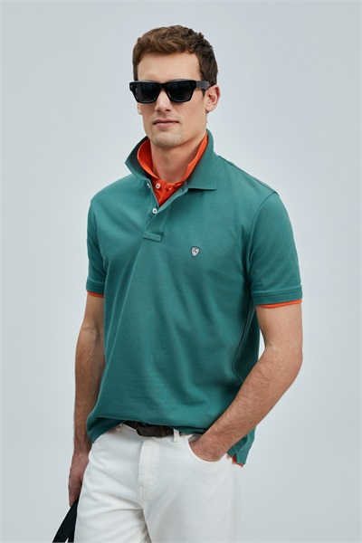 Lufian Laon Erkek T-shirt 111040206 ÖRDEK YEŞİLİ