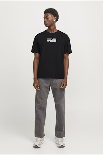 Jack & Jones Jjecorp Graphıc Tee  Ss O-Neck Noos Erkek T-shirt 12268415 Detail:01/Black