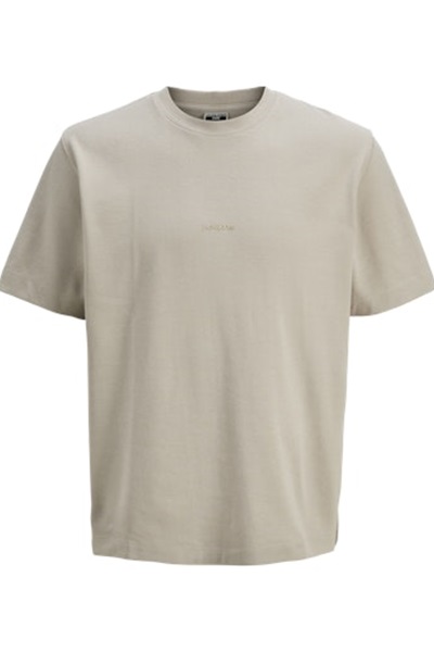 Jack & Jones Jcotarmac Fabrıc Tee Ss Crew Neck Erkek T-shirt 12273217 Pure Cashmere