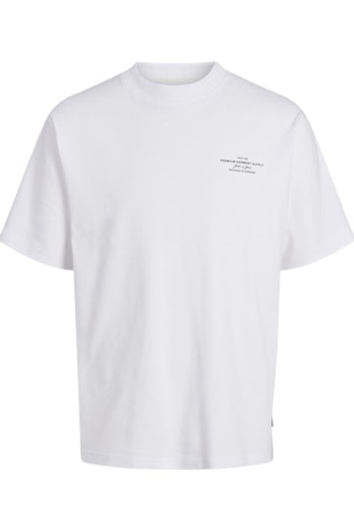 Jack & Jones Jprblachad Brandıng Ss Crew Neck Tee Sn Erkek T-shirt 12259357 Bright White