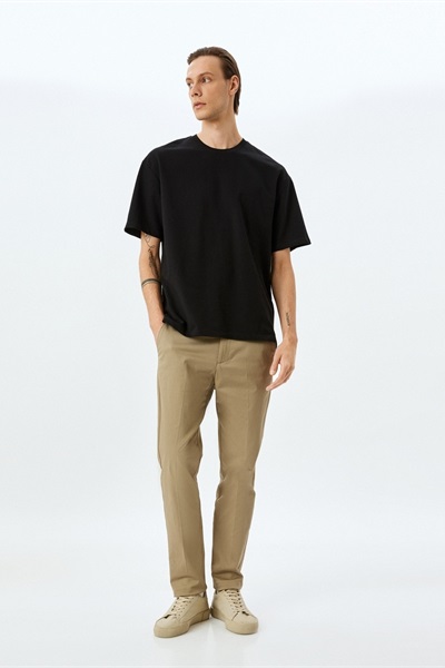 Koton Erkek T-shirt 5SAM10076HK SİYAH