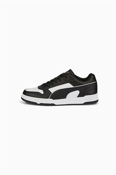 Puma Rbd Game Low Unisex Spor Ayakkabı 386373-07 Black-White-Team Gold