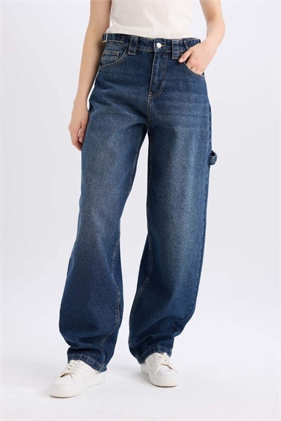 Defacto Kadın Jean Pantolon D0748AX/NM28 MID BLUE